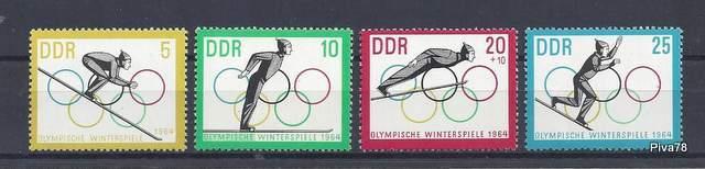 DDR 1963, ZOH Innsbruck, Mi.1000/3, 3€