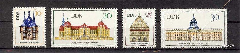 DDR 1968, významné budovy, Mi. 1379/2, 1.50€ - Známky
