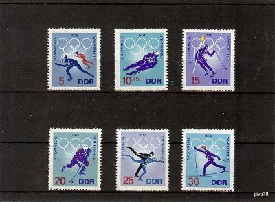 DDR 1968, ZOH Grenoble, Mi. 1335/0, 5€