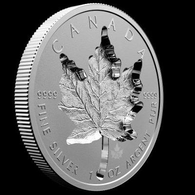 Stříbrná mince Maple Leaf 1 oz super incuse 2021