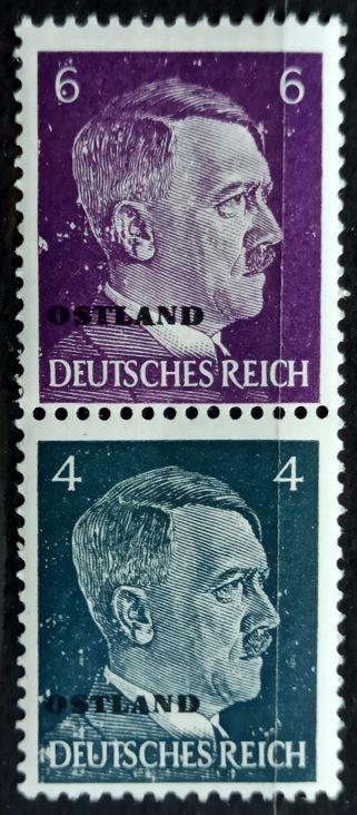 DR-OKUPACE OSTLAND: MiNr.S3(5+3) Adolf Hitler 6pf+4pf soutisk ** 1941