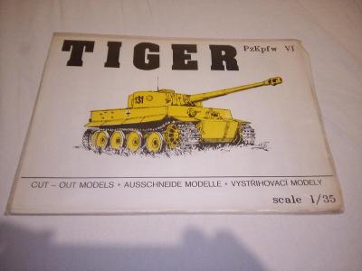 Papírový model německého tanku Tiger