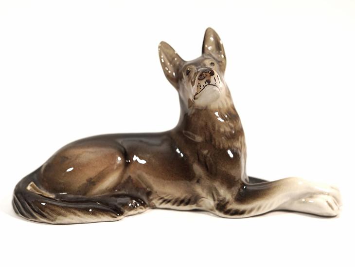Pes - Royal Dux ▒ - Starožitný figurální porcelán a porcelánové figurky