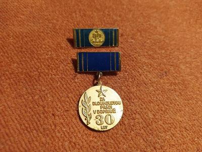 Medaile za dlouholetou práci v dopravě - 30 Let