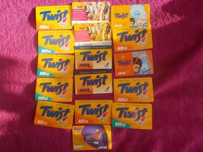 Sbírka Telefonní karta mobilní kupon reklama Twist