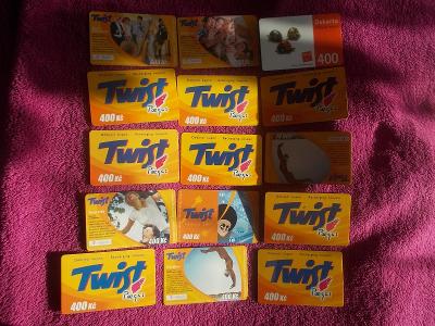 Sbírka Telefonní karta mobilní kupon reklama Twist Oskar