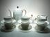 Excelentní  čajový servis VICTORIA - zlacený - Starožitnosti a umenie