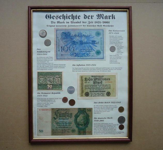 Zaramovane bankovky a mince Nemecko ORIGINAL  - Bankovky Německo