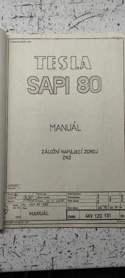 SAPI 80 Manuál ZNZ