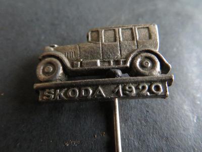 AUTO-MOTO: ŠKODA 1920 - "těžký kov"-signováno - veterán