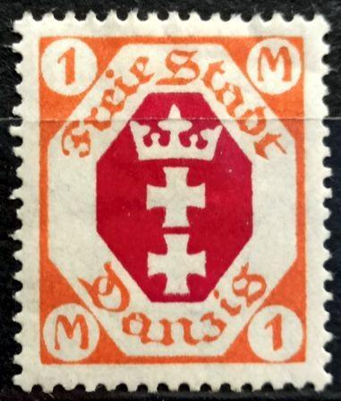 DANZIG: MiNr.83 Coat of Arms 1M * 1921