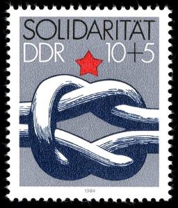 Německo DDR 1984 Známky Mi 2909 ** solidarita řetěz