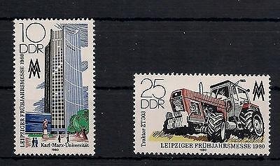 Německo DDR 1980 Známky Mi 2498-2499 ** Univerzita zemědělství traktor