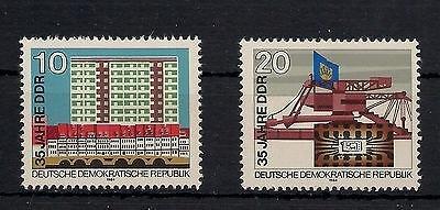 Německo DDR 1984 Známky Mi 2888-2889 ** Hnědouhelný důl konstrukce
