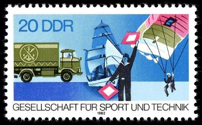 Německo DDR 1982 Známky Mi 2715 ** sport padák lode plachetnice
