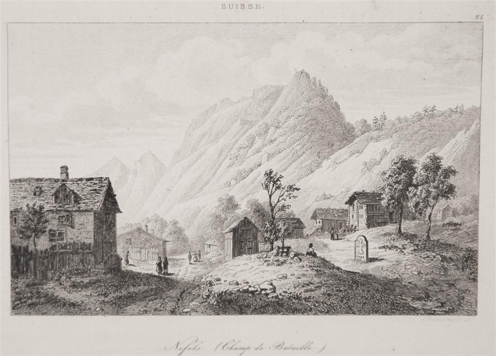 Nefels , oceloryt 1842 - Mapy a veduty Evropa