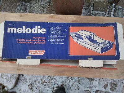 Obal krabice od  Retro hračka loď člun Modela Melodie