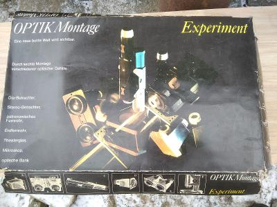 Retro hračka optická hračka  Experiment Optik Montage GDR NSR