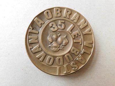 Medaile 35 let budování a obrany vlasti 35 výročí Svazarmu
