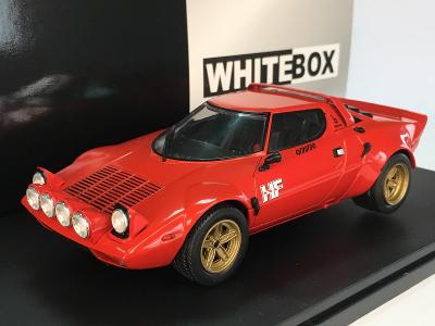 Lancia Stratos HF 1975 červená - WhiteBox 1/24 - NOVINKA