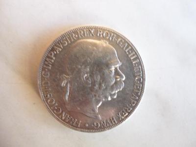 stříbrná mince 5 Koruna 1907 