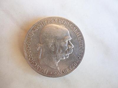 stříbrná mince 5 Koruna 1900 
