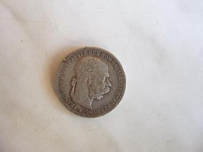 stříbrná mince 1 koruna 1904