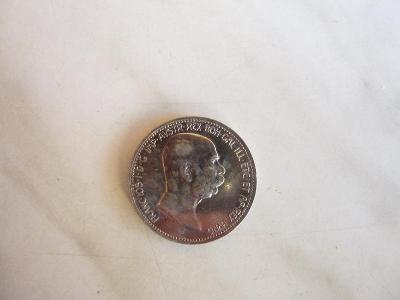 stříbrná mince 1 Koruna 1908 Jubilejní 
