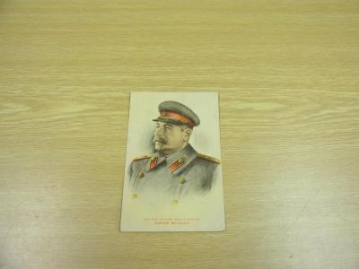 Stará pohlednice legendární JOSEF STALIN maršál Sovětského svazu