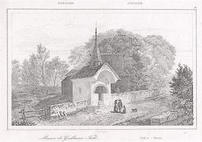Bürglen Tellhaus, Le Bas, oceloryt 1842