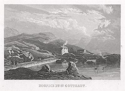 St. Gotthard Hospital, oceloryt, (1840)