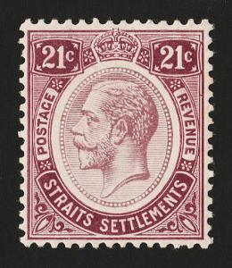 STRAITS SETTLEMENTS - JIŘÍ V . - 21 centů - 1913 - MI 144 *
