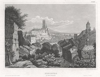 Freiburg, Meyer, oceloryt, 1850