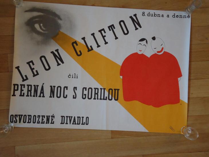 Leon  Clifton aneb Perná noc s gorilou - Staré plakáty