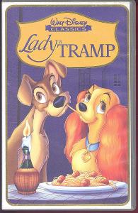 VHS original animovaný film - Lady a Tramp