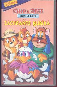 VHS original animovaný film - Zachraňte Bubíka (Chip a Dale)