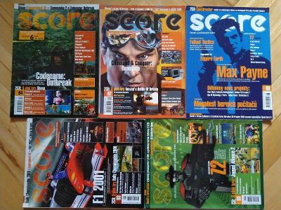 5 čísel časopisu SCORE, ročník 2001