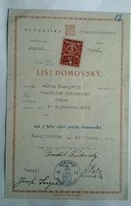 Domovský list, 1926, Blatná, Plzeň, Kasejovice