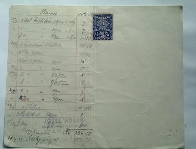 Účet, Lnáře, 1934