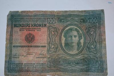 bankovka - Rakousko -Uhersko - 1912 - 100korun