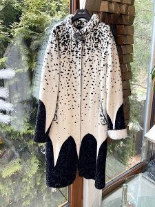 L/XL Nový pletený kabát (32% angora 20% wool ) PC 8.990 Kč
