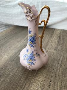 Karafa - růžový porcelán