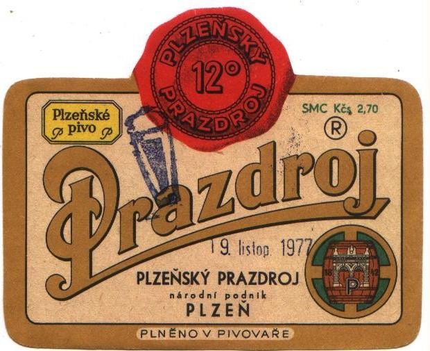 Přetisk na etiketě - Plzeň - Prazdroj 002 - Pivo a související předměty