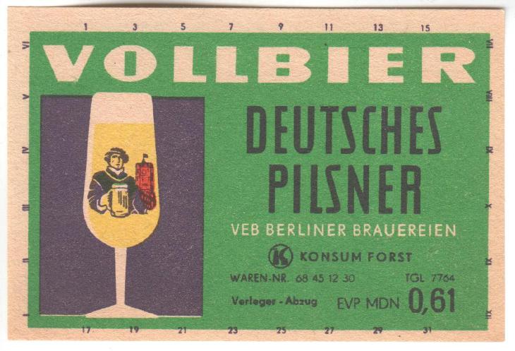 DDR Forst Konsum 1 - Pivo a související předměty