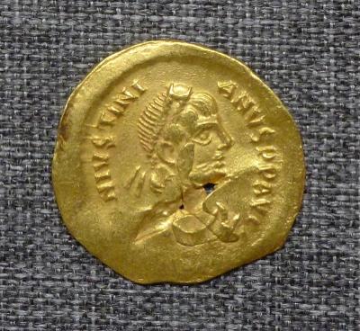 Zlatý Semissis Justinián I. 527-565 Byzantská říše