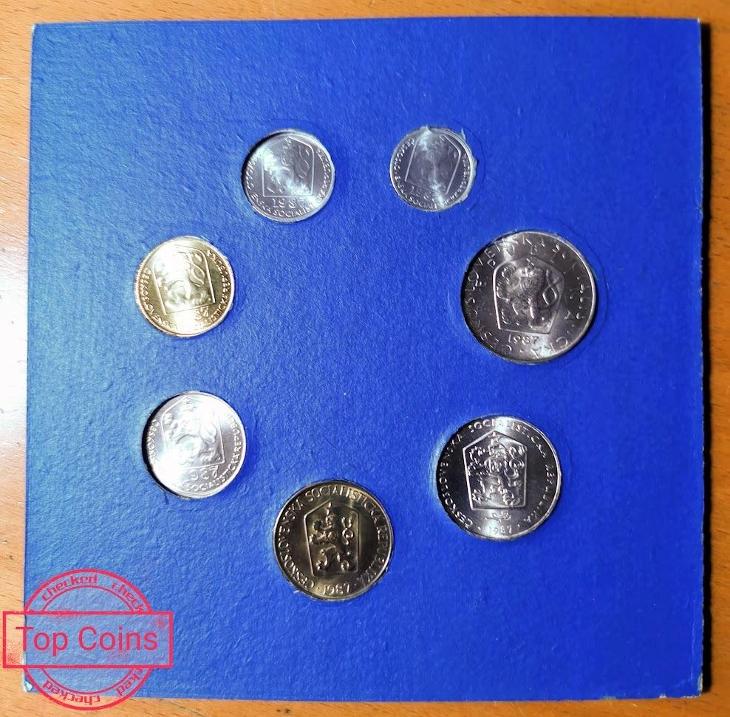 Sada československých oběžných mincí 1987 - Velmi vzácná!!