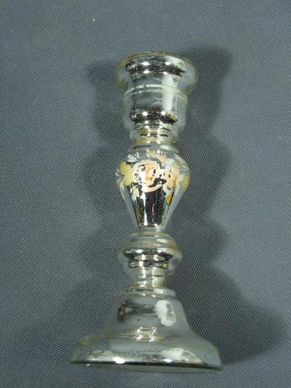 Amalgánový,skleněný svícen v19,5cm,rok cca 1900 - Starožitná svítidla