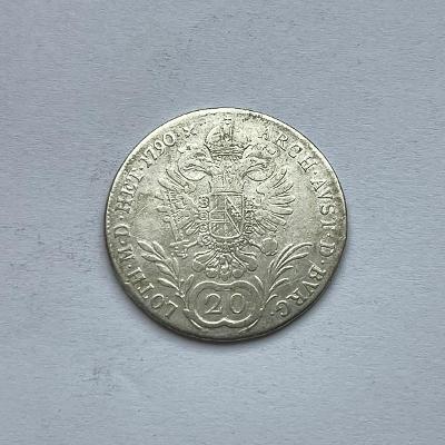 Stříbrná mince - 20 Krejcar Leopold II. 1790 A