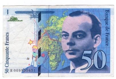 Francie - bankovka ve velmi pěkném stavu! 