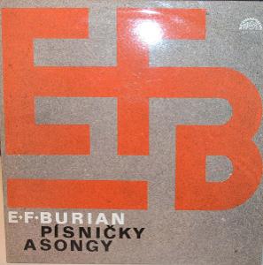 E.F.BURIAN: PÍSNĚ A SONGY; PŘÍLOHA (2x), TOP STAV